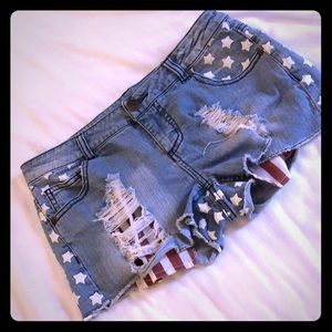 USA flag shorts